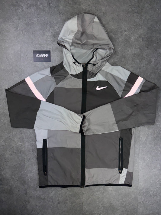 Grey Nike Patchwork windbreaker Small (Pre owned)